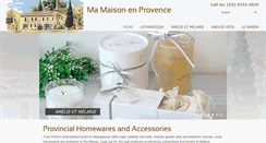 Desktop Screenshot of mamaisonenprovence.com